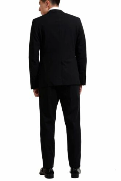 Pre-owned Prada Wool Black Two Button Men's Suit Us 40r It 50r