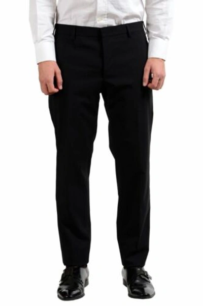 Pre-owned Prada Wool Black Two Button Men's Suit Us 40r It 50r