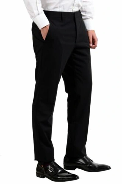Pre-owned Prada Wool Black Two Button Men's Suit Us 40r It 50r