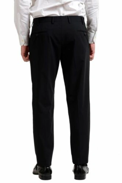 Pre-owned Prada Wool Black Two Button Men's Suit Us 40r It 50r