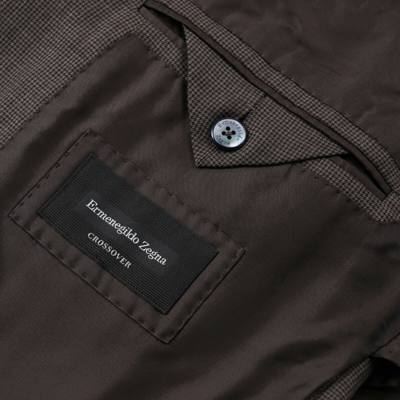 Pre-owned Ermenegildo Zegna Lightweight 'crossover' Linen-wool-silk Suit Slim 42r (eu 52) In Brown