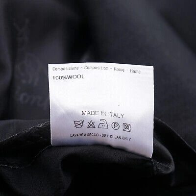 Pre-owned Brioni Regular-fit Solid Charcoal Gray Wool Suit Us 48r (eu 58)