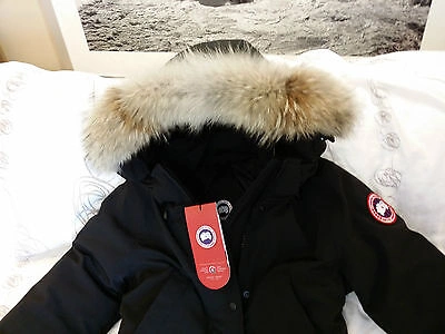 Pre-owned Canada Goose Brand "black" (red Label)  Trillium Large Arctic Parka Jacket