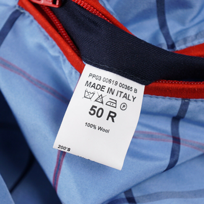 Pre-owned Isaia $3995  Super 200s Soft Jersey Wool Flight Jacket M (eu 50) Navy Blue