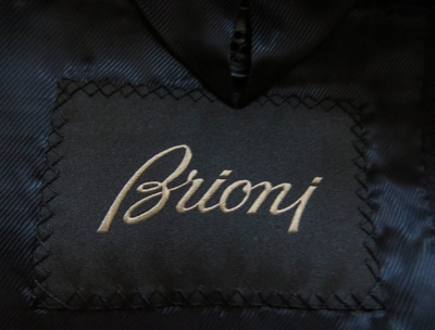 BRIONI Pre-owned $5400  Two Tone Black And Gray Cashmere Blend Bomber Jacket Size Large In Multicolor