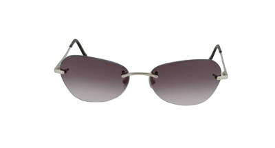 Pre-owned Cartier Rimless Sunglasses T8302016 Palace Titanium Frame Grey Lens France In Gray