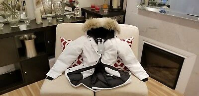 Pre-owned Canada Goose 2022 Grey Label Concept Edition White  Victoria Large Parka Jacket