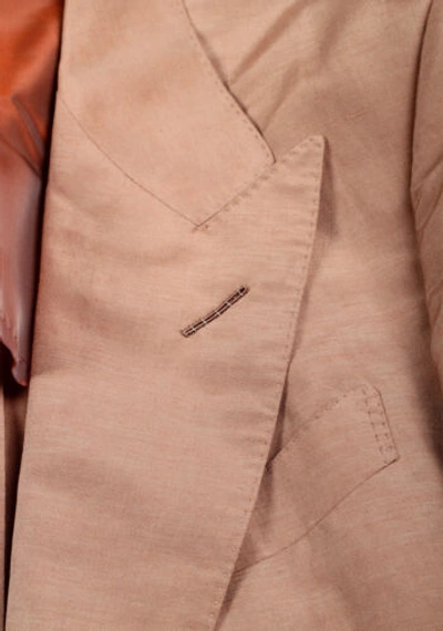 Pre-owned Tom Ford Shelton Beige Sport Coat In Silk Blend Size 50 It / 40r U.s. Wi...