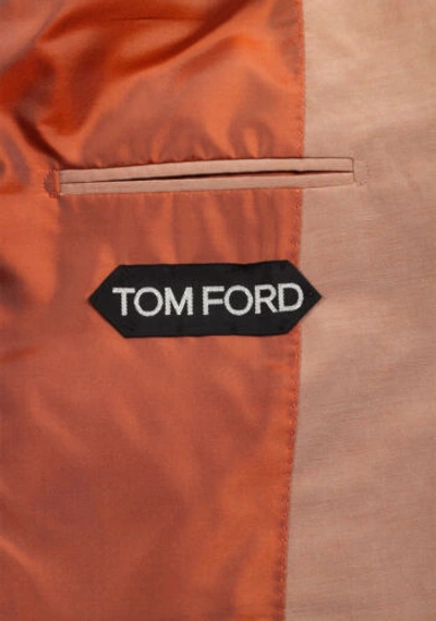 Pre-owned Tom Ford Shelton Beige Sport Coat In Silk Blend Size 50 It / 40r U.s. Wi...