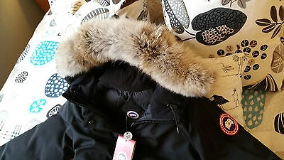 Pre-owned Canada Goose Brand "red Label" Edition Black  Victoria Medium Parka Jacket