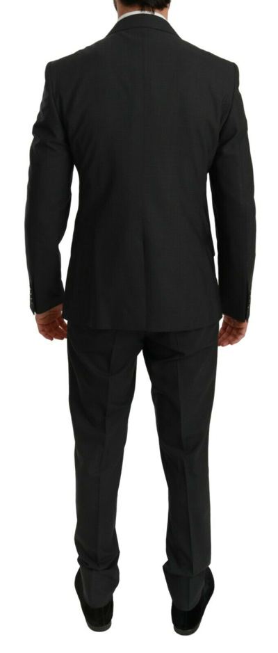 Pre-owned Dolce & Gabbana Suit Martini Wool Gray Slim Fit 2 Piece Eu48/ Us38 / M Rrp $2600
