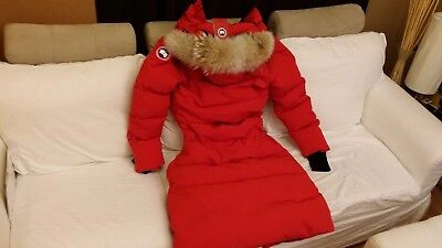 Pre-owned Label Edition Brand Red  "red" Canada Goose Mystique "medium" Parka Jacket