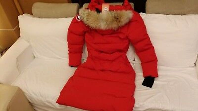 Pre-owned Label Edition Brand Red  "red" Canada Goose Mystique "medium" Parka Jacket