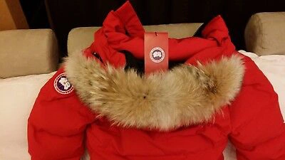 Pre-owned Label Edition Brand Red  "red" Canada Goose Mystique "medium" Parka Jacket