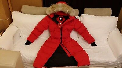 Pre-owned Label Edition Brand Red  "red" Canada Goose Mystique "medium" Parka Jacket