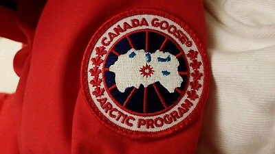 Pre-owned Label Edition Brand Red  "red" Canada Goose Mystique "medium" Parka Jacket