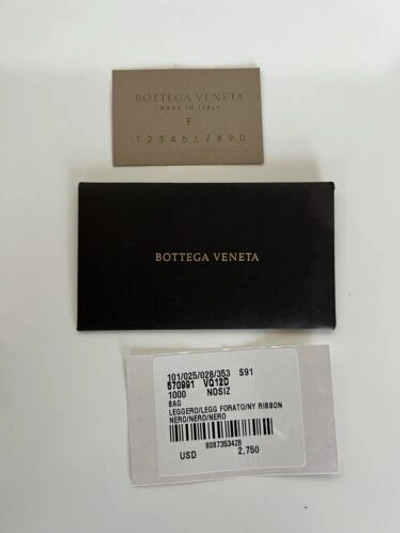 Pre-owned Bottega Veneta 2750  Perforated Leather Ultra-light Black Briefcase 570991