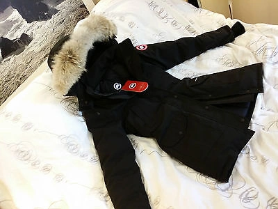 Pre-owned Canada Goose Brand "black" (red Label)  Trillium Medium Arctic Parka Jacket