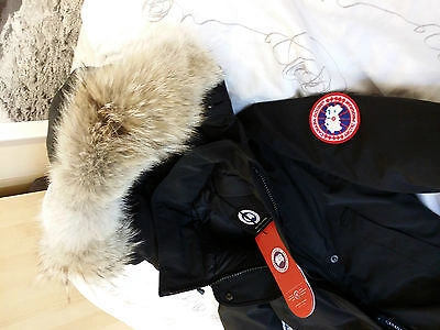 Pre-owned Canada Goose Brand "black" (red Label)  Trillium Medium Arctic Parka Jacket