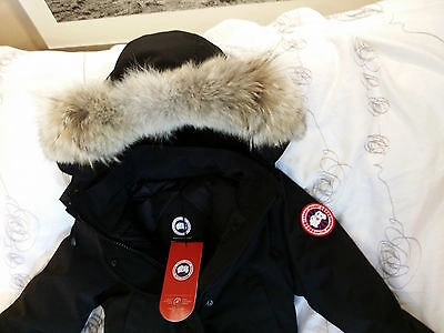 Pre-owned Canada Goose Brand "black" (red Label)  Trillium Medium Arctic Parka Jacket