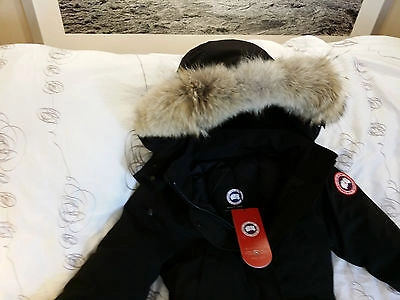 Pre-owned Canada Goose Brand "black" (red Label)  Trillium Medium Arctic Parka Jacket