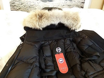 Pre-owned Canada Goose Brand "black" (red Label)  Trillium Medium Arctic Parka Jacket