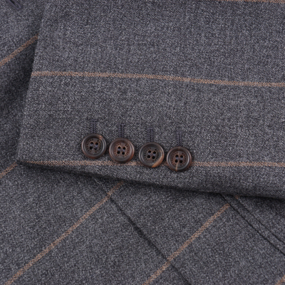 Pre-owned Brunello Cucinelli Soft-constructed Sport Coat With Peak Lapels 40r (eu 50) In Gray