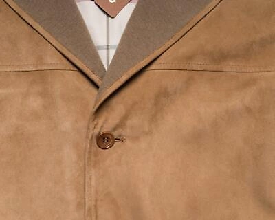 Pre-owned Loro Piana Maremma Short $6,500 Soft Goatskin Leather Bronze Brown Jacket Coat M