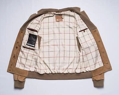 Pre-owned Loro Piana Maremma Short $6,500 Soft Goatskin Leather Bronze Brown Jacket Coat M