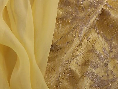 Pre-owned Dolce & Gabbana Dress Yellow Lace Swarovski Crystal Sleeve It38/us4/xs Rrp $4600