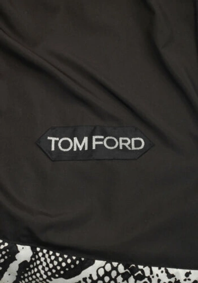 Pre-owned Tom Ford Down Jacket Coat Size 52 / 42r U.s. Outerwear Jacket In Black / White