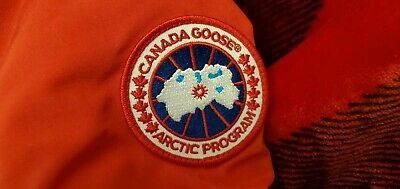 Pre-owned Label Edition 2022 Grey  Red Label Red Canada Goose Trillium Lg Parka Jacket In Sunfire Red