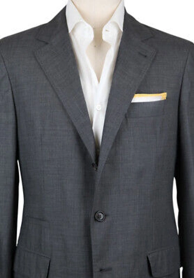 Pre-owned Brunello Cucinelli Dark Gray Cashmere Solid Sportcoat - (bc103173)