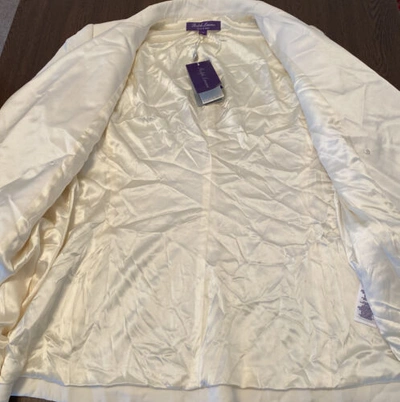 Pre-owned Ralph Lauren Purple Label Ralph Lauren $3,000 Purple Label Suit In White
