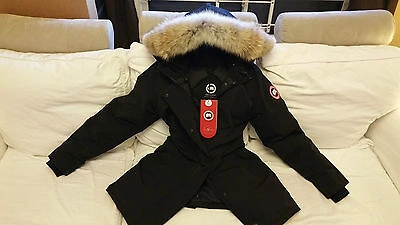 Pre-owned Canada Goose Brand Red Label Black  Victoria "large" Parka Jacket