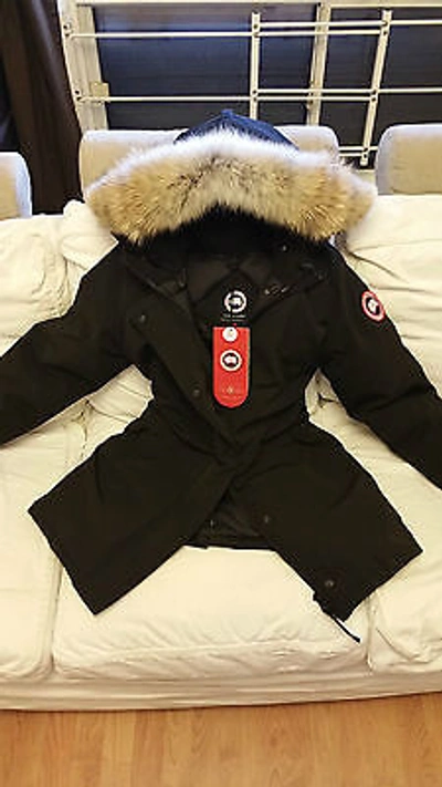 Pre-owned Canada Goose Brand Red Label Black  Victoria "large" Parka Jacket