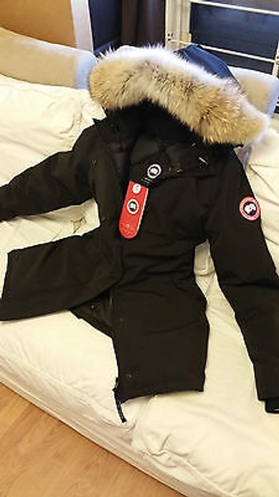 Pre-owned Canada Goose Brand Red Label Black  Victoria "large" Parka Jacket