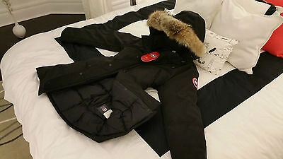 Pre-owned Label Edition Brand Red  Black Canada Goose Trillium Xl Parka Jacket