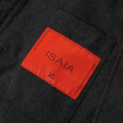 Pre-owned Isaia $3750  'san Gennaro' Lightweight Cashmere Overcoat 40 R (eu 50) Coat In Gray