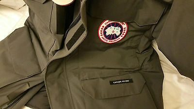 Pre-owned Canada Goose Brand "red Label" Edition Hologram Graphite  Expedition Xl Parka In Gray