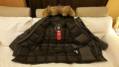 Pre-owned Canada Goose Brand "red Label" Edition Hologram Graphite  Expedition Xl Parka In Gray