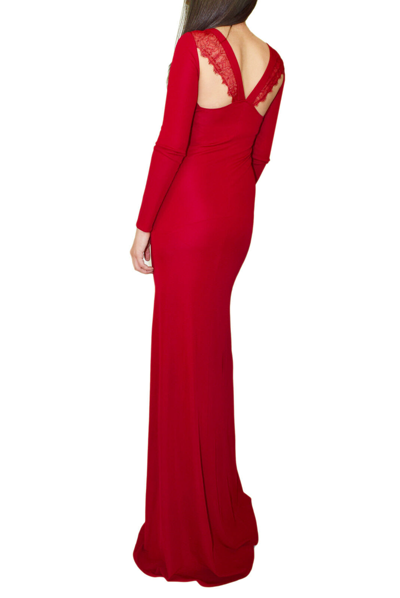 Pre-owned Roberto Cavalli Maxi Dress In Red