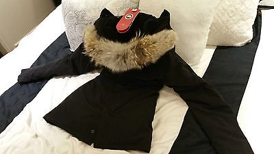 Pre-owned Canada Goose Brand "red Label" Edition Black  Victoria Medium Parka Jacket