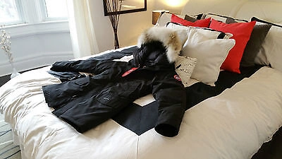Pre-owned Canada Goose Brand "red Label" Edition "black"  Langford Xl Parka Jacket