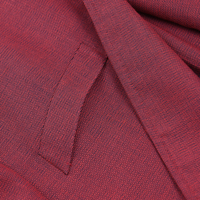 Pre-owned Zilli Slim-fit Lightweight Woven Fresco Cashmere Sport Coat 52r (fits 50) Eu62 In Red