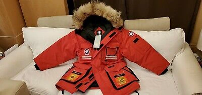 Pre-owned Canada Goose 2022 Authentic Hologram Tag Red  Snow Mantra Medium Parka Jacket