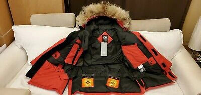 Pre-owned Canada Goose 2022 Authentic Hologram Tag Red  Snow Mantra Medium Parka Jacket
