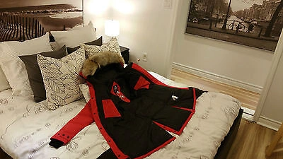 Pre-owned Canada Goose Brand "red Label" Edition  Red Shelburne "xs" Parka Jacket In Sunfire Red