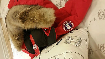 Pre-owned Canada Goose Brand "red Label" Edition  Red Shelburne "xs" Parka Jacket In Sunfire Red