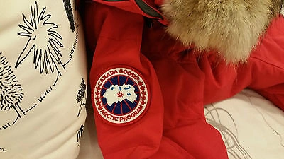 Pre-owned Canada Goose Brand "red Label" Edition  Red Shelburne "xs" Parka Jacket In Sunfire Red